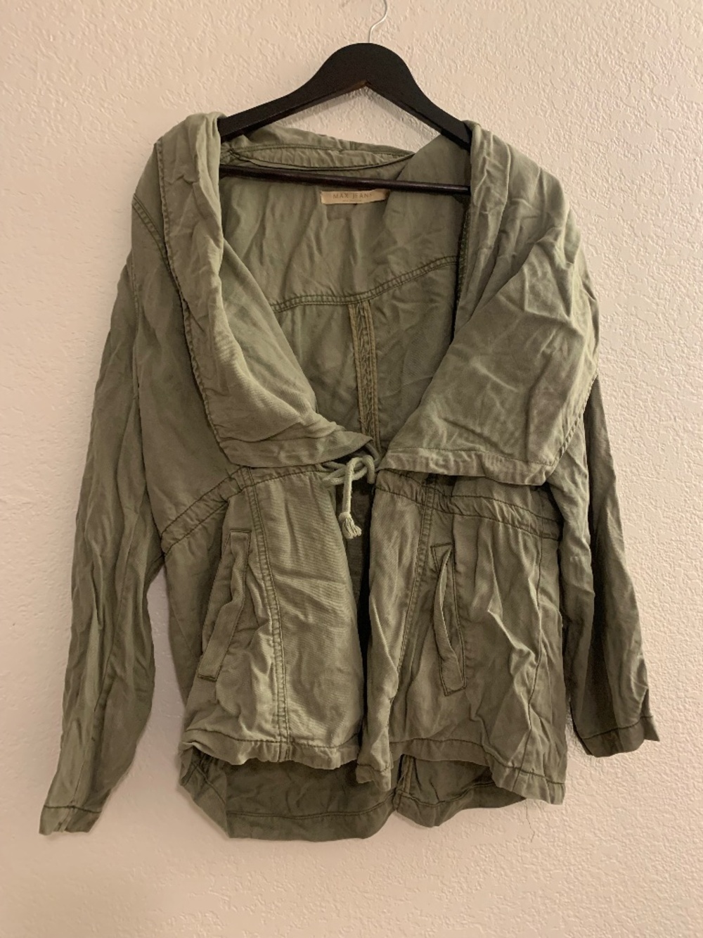Max-Jeans Army Green Utility Jacket | 100% Tencel | L
